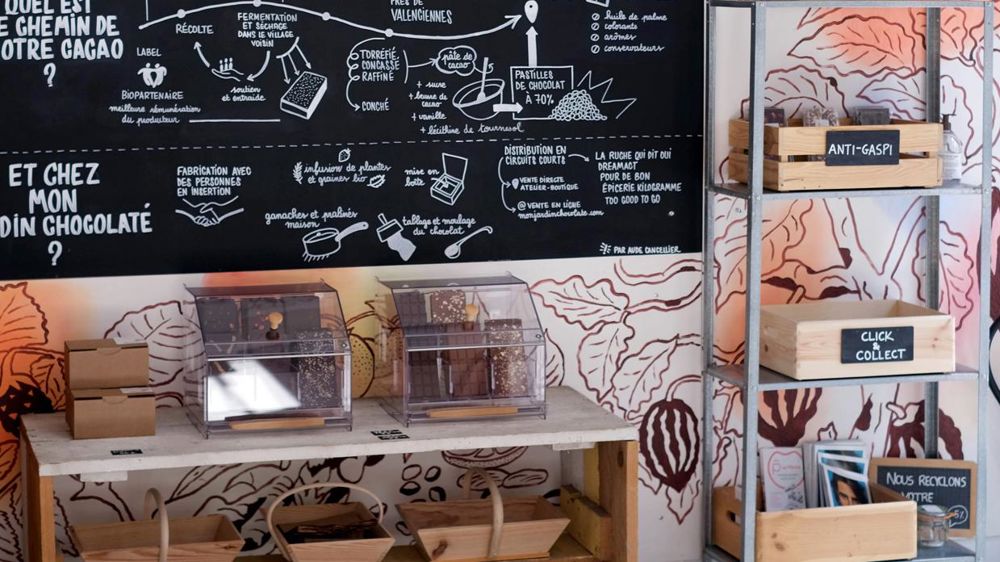 La boutique Mon Jardin Chocolaté, ou le chemin  vers la sobriété écologique.  © Mon Jardin Chocolaté